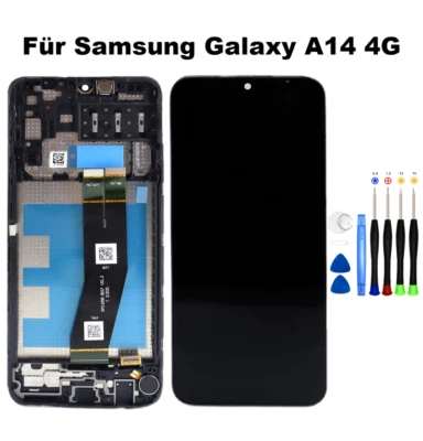 Display Für Samsung Galaxy A14 4G SM-A145R LCD Bildschirm TouchScreen + Rahmen - Bild 1 von 4