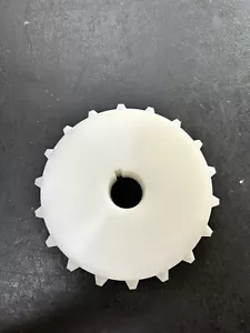 UHMW Drive Sprocket 1/4" Keyway w/ Set Screw 18 Tooth 1.25" Bore 6.5" OD - Picture 1 of 11