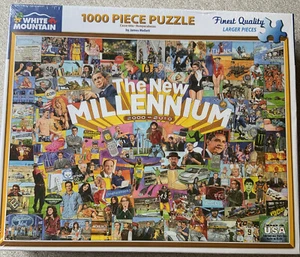 New Millennium 2000-2010 White Mountain 1000 piece jigsaw puzzle New 24”x30” - Bild 1 von 5