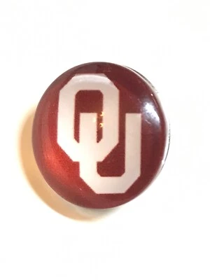 Oklahoma sooner snap button 18mm fit ginger snap noosa Fast Shipping - Image 1 of 3
