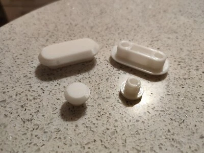 KIT PARACOLPI PER SEDILE WC 2 FUNGHETTI + 2 OVALI PER IDEAL STANDARD - Immagine 1 di 4