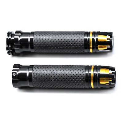 Piar 7/8" Handle Bar Hand Grips Fit For Honda Suzuki Yamaha Kawasaki Motorcycle - Imagem 1 de 4