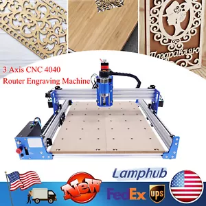 Fresadora de corte de madera de grabado CNC 4040 de 3 ejes ER11 portabrocas USB - Imagen 1 de 12