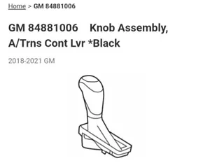 New Genuine General Motors Knob 84881006 OEM - Picture 1 of 3