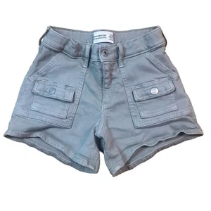 Abercrombie Kids Shorts High Rise Relaxed Girls Sz 11/12 Youth Light Green - Picture 1 of 8