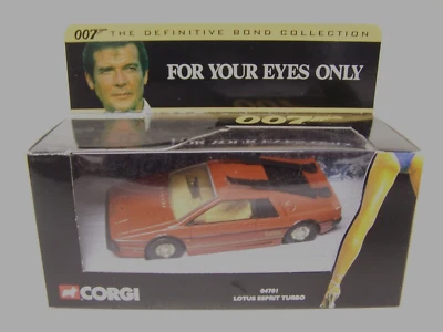 Vintage Corgi James Bond 007 Lotus Esprit Turbo Car For Your Eyes Only 04701 New - Image 1 of 2