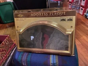 Design It Gold Address Plaque 17"X10" - Picture 1 of 1