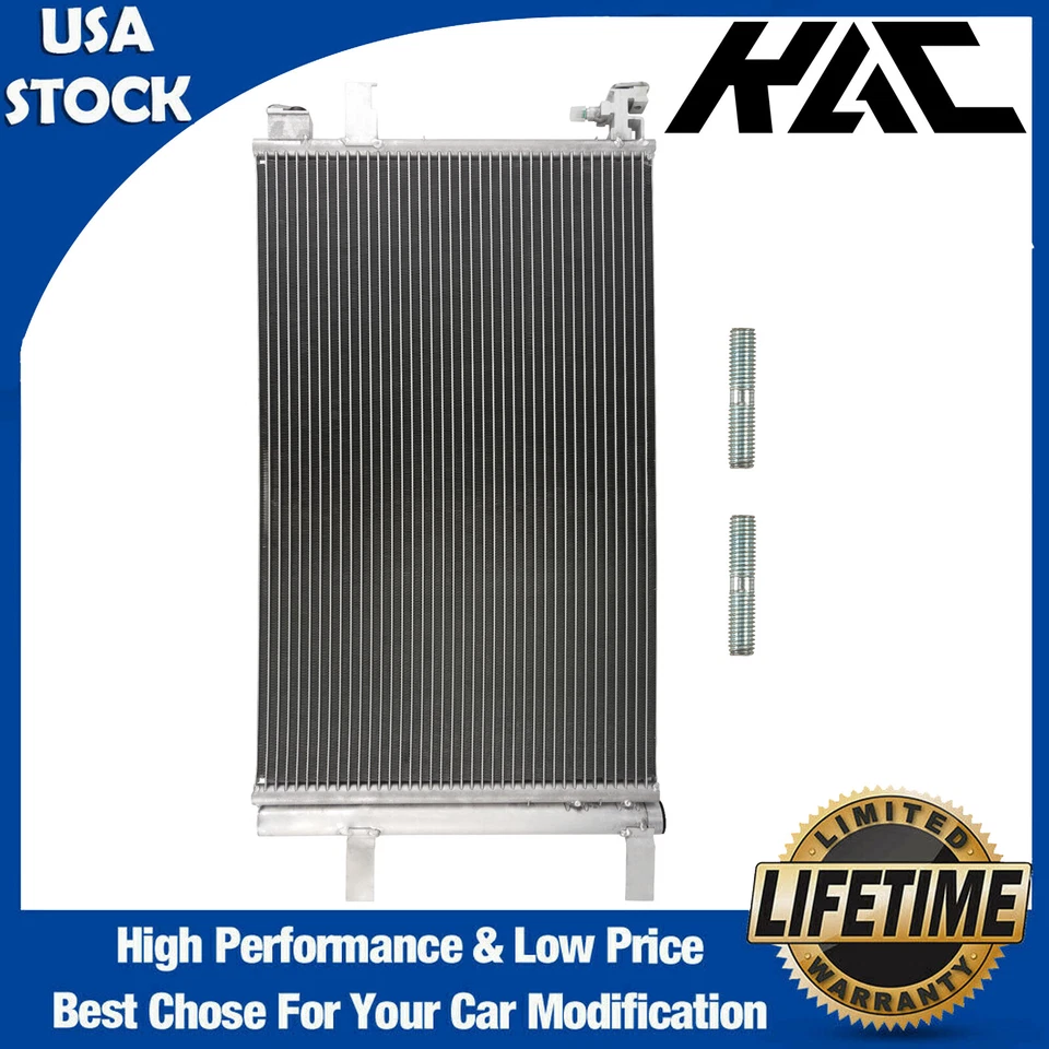 A/C Condenser w/ Receiver Drier For Buick Regal 2011-2017 Chevy Malibu 2013-2015 - Image 1 of 4