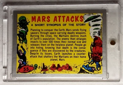 2012 Mars Attack's Silver Parallel Card 55 CHECKLIST - Image 1 of 2
