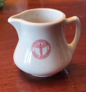 Vintage Royal China U.S. Navy Medical Department Resturant Ware China Creamer - Picture 1 of 3