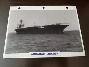 USS Abraham Lincoln foto e scheda informativa 1988 - Foto 1 di 2