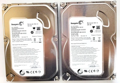 SEAGATE ST500DM002 1BD142-300 BARRACUDA 500 GB AND ST250DM00 1BD141-301 200 GB - Image 1 of 3