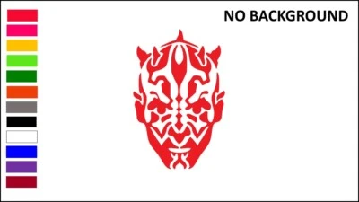 DARTH MAUL, MAUL, SITH,  STAR WARS Decal Stickers for Cars, Windows, Laptop - Imagem 1 de 4
