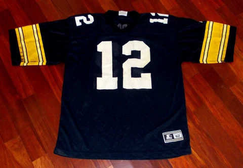Vintage (1990s) Starter Pittsburgh Steelers Terry Bradshaw #12 Jersey Men 52 XL Cover
