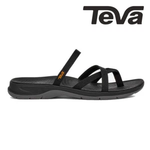 New TEVA Womens TIRRATRAVELER FLIP SLIDE STVF2519490-BLK BLACK US W 5-8 TAKSE - Picture 1 of 6