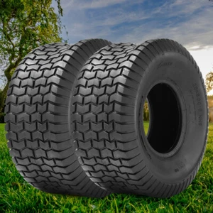 Set 2 24x12.00-12 Lawn Mower Tires 24x12-12 Heavy Duty 4Ply Garden Tractor Tyre - Picture 1 of 8