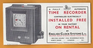 Secador de tinta publicitaria vintage - Grabadora de tiempo eléctrica, relojes Smiths English - Imagen 1 de 2