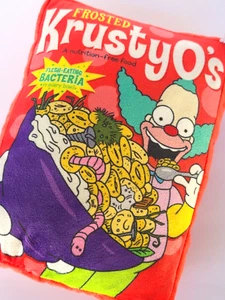 The Simpsons Frosted Krusty O's Clown Cereal Stuffed Pillow Universal Studio EUC - Picture 1 of 11