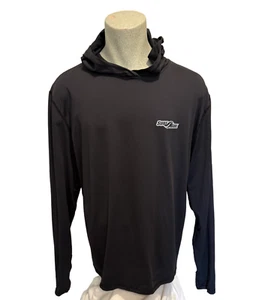 Surf Ride Surf Shop Men’s Sz XL UPF 50 Hooded Long Sleeve Tee Base Layer Black - Picture 1 of 8
