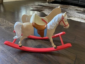 American Girl Doll Bitty Baby Rocking Horse Musical Wind-Up Retired - Picture 1 of 5