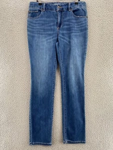 Chicos Jeans Damen 0,5 US 6 blau platin Denim ultimative Passform schmales Bein Stretch - Bild 1 von 11