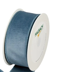 Weihnachten Samt Stoffband 50 mm x 8 m altrosa - Bild 1 von 2