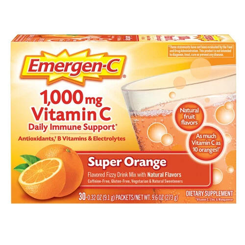 Emergen-C Super Orange 1000 mg 30 paquetes de Emergen-C Foto 1 de 1