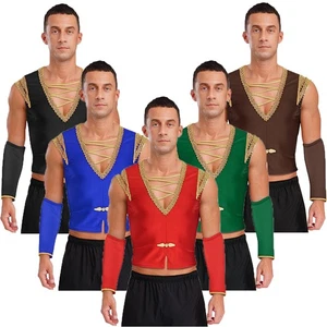 Mens Tank Tops Costume Vest Competition Waistcoat Halloween Prince Holiday Ball - Picture 1 of 71