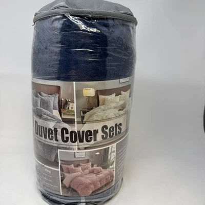 NUEVO Juego de Funda Nórdica Gris Esponjosa - 1 Edredón, 2 Fundas de Almohada, 1 Almohada KING Foto 1 de 4