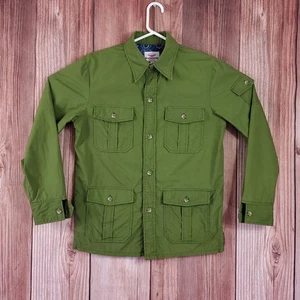 *FLAWS* Battenwear Cutter Shirt Jacket Mens Small Green LS Button Up Made in USA - Picture 1 of 16