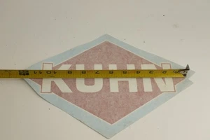 12" Replacement KUHN Disc Mower Cutter Haybine Farm Equipment Vinyl Decal Emblem - Picture 1 of 5