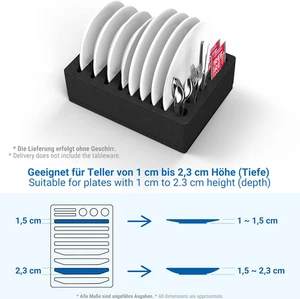 Foam Cutlery Holder Cup Plate Set for Motorhomes, Caravans, Boats, Camping - ... - Picture 1 of 12
