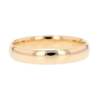 4.0mm Polished Classic Wedding Band Ring 12k Yellow Gold 3.92 Grams Size 10.25 - Image 1 of 4