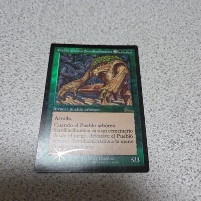 MTG ULG Weather Seed Tree Folk Spanish Foil Card Used - Image 1 of 4