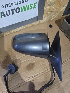 2009 AUDI A6 C6 DRIVER SIDE RIGHT WING MIRROR GREY - Picture 1 of 3