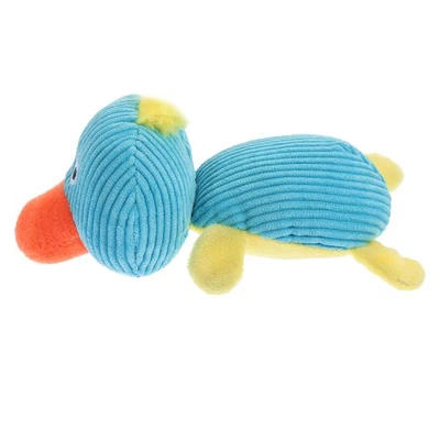 Shaped Plush Squeaky Dog Toy Puppy Chew Toys for Teeth Cleaning Play - Image 1 of 4