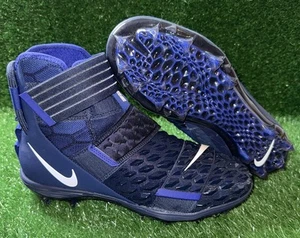 Nike Force Savage Elite 2 Football Cleats Blue Size 10 AH3999-400 Lineman New - Picture 1 of 7