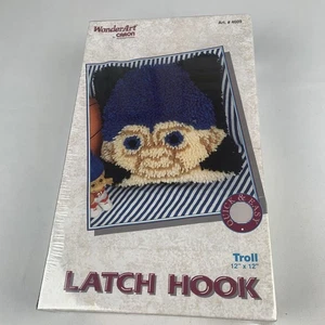 Vtg WonderArt By Caron Troll Latch Hook Kit #4609 Made In USA NIP - Picture 1 of 7