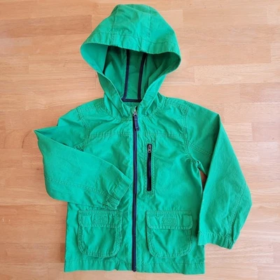 Carter's Green Windbreaker Zip Up Hooded Lightweight Jacket Size 6 - Image 1 of 4