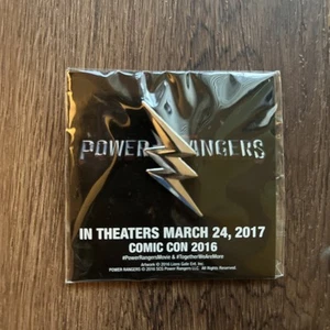 POWER RANGERS SDCC 2016 Exclusive Movie Promo bolt Pin Lions Gate Licensed merch - Picture 1 of 3
