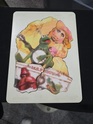 RARE 1981 MISS M.S. PIGGY & KERMIT Plastic Puzzle Fisher-Price Muppets Henson - Image 1 of 4
