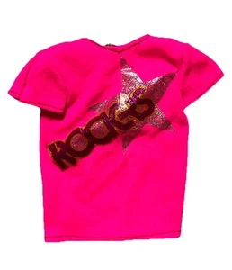 BARBIE & THE ROCKERS Clothing Pink Concert T-Shirt Mattel Vintage Barbie 1980’s - Picture 1 of 2