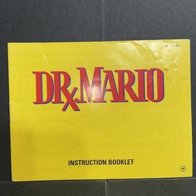 Dr Mario Nintendo NES Manual / Instruction Booklet **Manual Only***