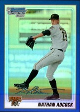 2010 Bowman Chrome Prospects Blue Refractors #BCP178 Nathan Adcock /150