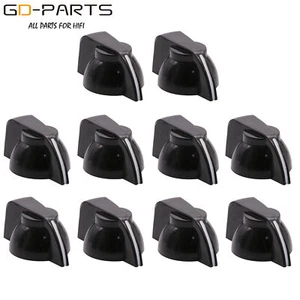 Manopole testa di pollo vintage nere 6,4 mm per chitarra effetto pedale cabinet overdrive - Foto 1 di 7