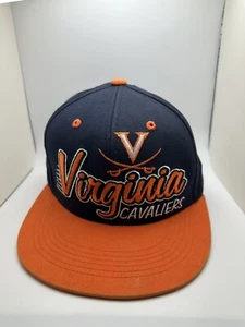 Virginia Cavaliers Baseball Cap Hat Mens Snap Back Hat Blue Top Of The World. - Picture 1 of 10