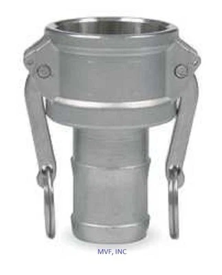 Acoplador hembra camlock tipo C de 1-1/2" x barra de manguera montaje de manguera de aluminio C150IAL Foto 1 de 3