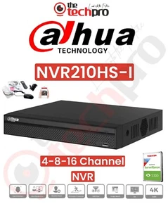 Grabadora de video en red Dahua 8 MP 4K NVR 4 canales 8 canales 16 canales NVR210HS-I 4K H.265+ - Imagen 1 de 4