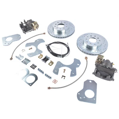 For 1978-88 G Body Camaro 10 Bolt Rear Disc Brake Conversion Kit Drilled Rotor - Image 1 of 4