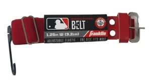 Franklin Baseball Belt 1.25" Men Adjustable One Size Fits Most 22-42" Red - Picture 1 of 9